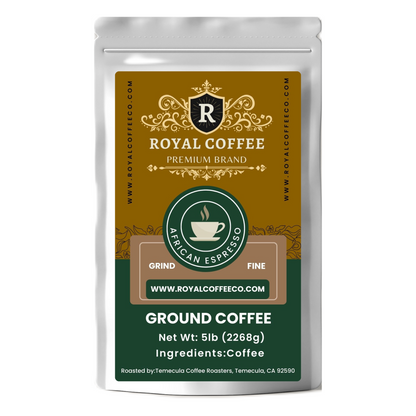 Royal African Espresso Freshly Roasted Coffee, (African Espresso) (Expresso)