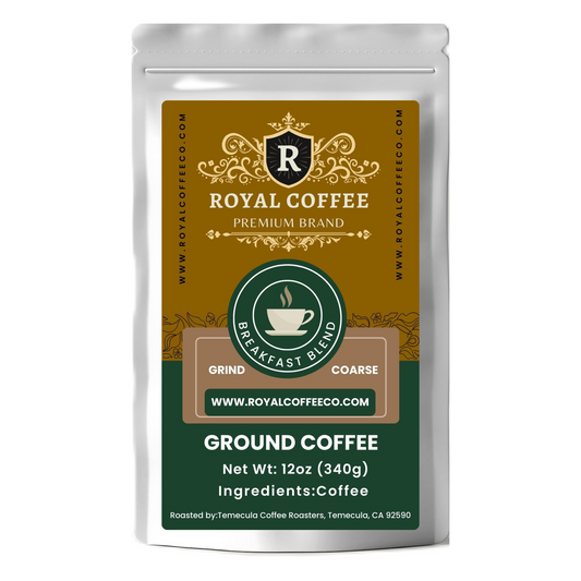 Royal Breakfast Blend Freshly Roasted Coffee, (Breakfast Blend) (Coarse)