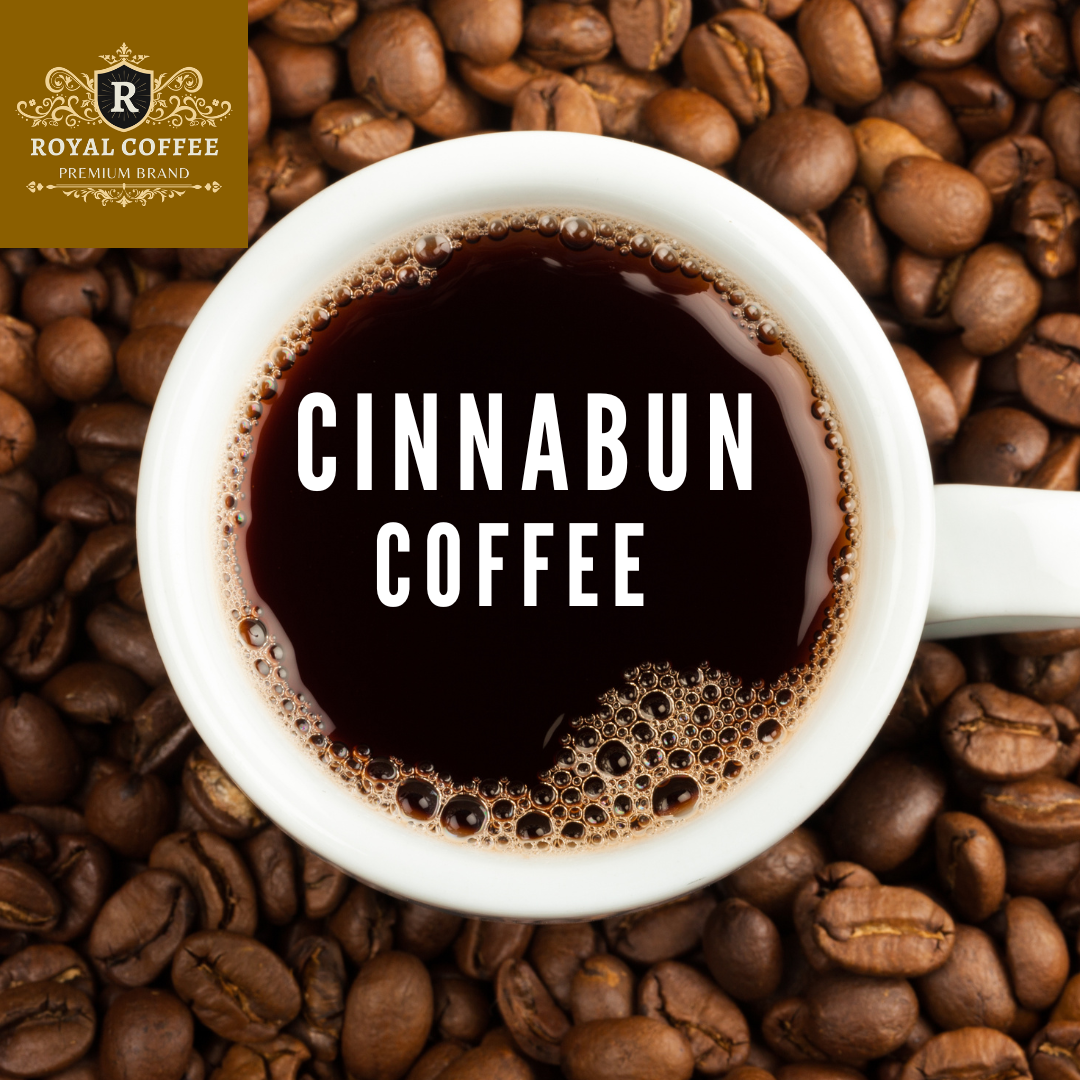 Royal Cinnabun Freshly Roasted Flavored Coffee, (Cinnabun) (Espresso)