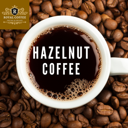 Royal Hazelnut Freshly Roasted Flavored Coffee, (Hazelnut) (Coare)