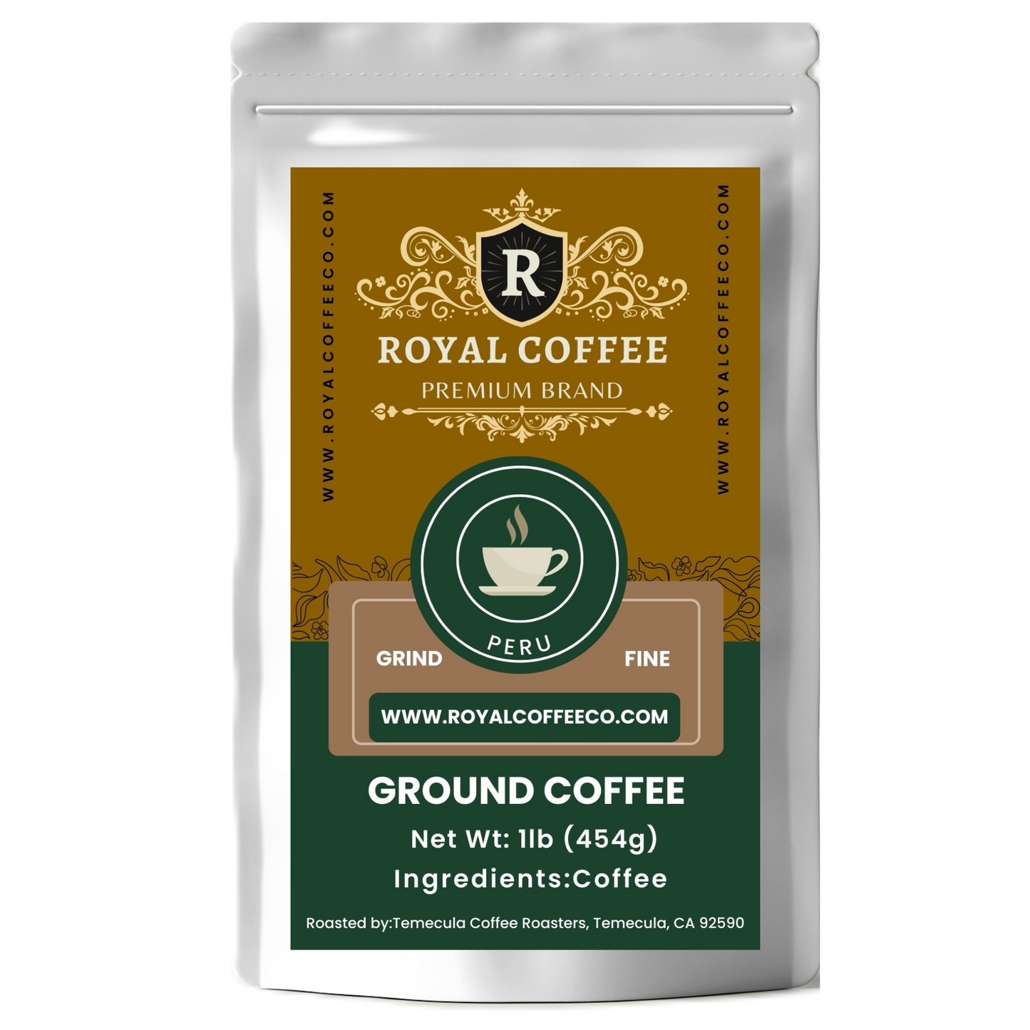 Royal Peru Freshly Roasted Single Origin Coffee, (Peru) (Expresso)