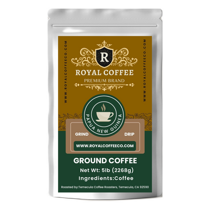 Royal Papua New Guinea Freshly Roasted Single Origin Coffee, (Papua New Guinea) (Drip)