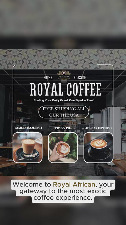 Royal African Espresso Freshly Roasted Coffee, (African Espresso) (Expresso)